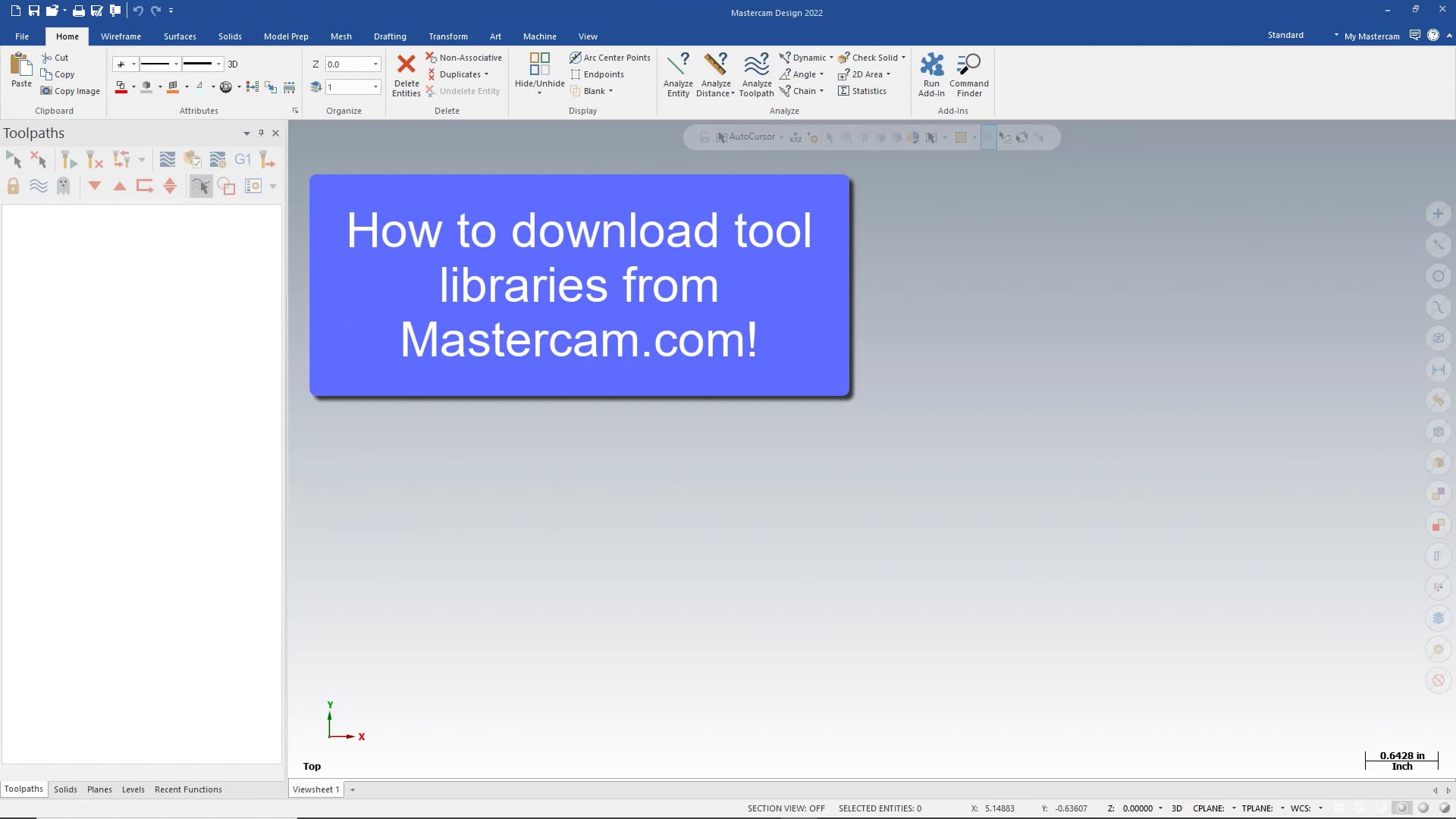 How to download tool libraries from Mastercam.com