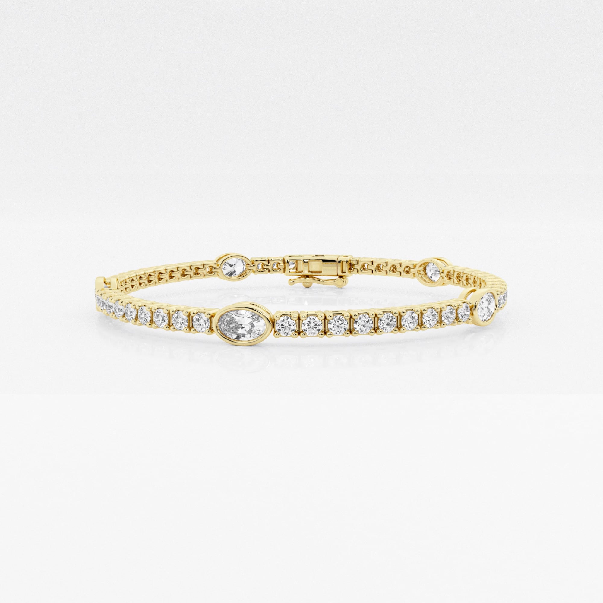 product video for näas Empowering 4 ctw Oval Lab Grown Diamond Tennis Bracelet - 6 Inches