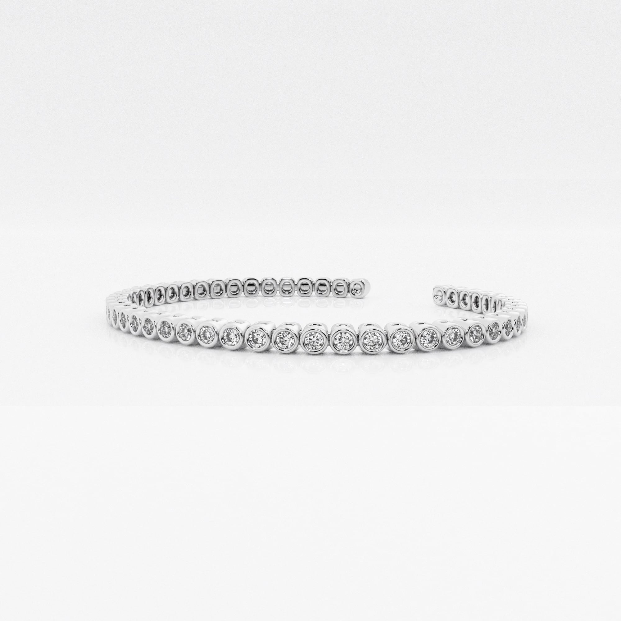 product video for näas Flowing 1 3/4 ctw Round Lab Grown Diamond Bold Bangle Bracelet - 6 Inches