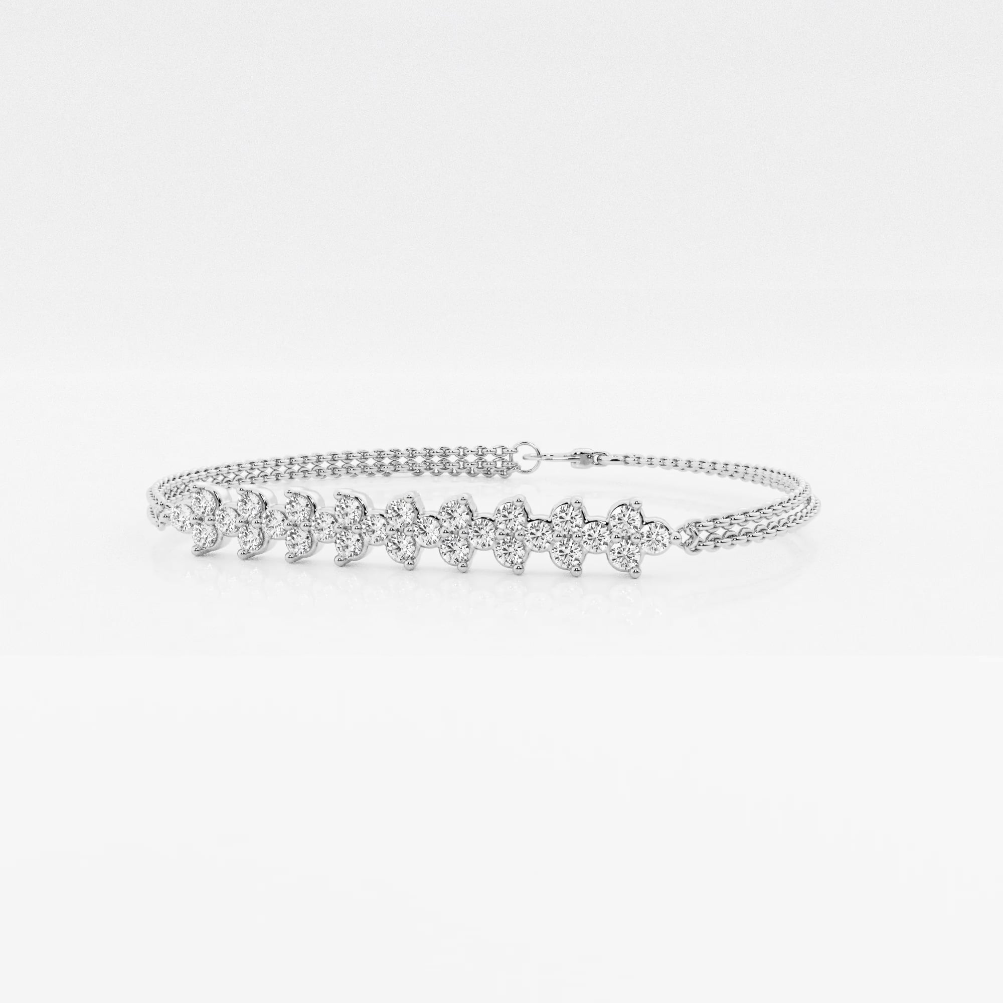 product video for näas Romancing 3/4 ctw Round Lab Grown Diamond Chain Bracelet - 6 Inches + 1 Inch Extender