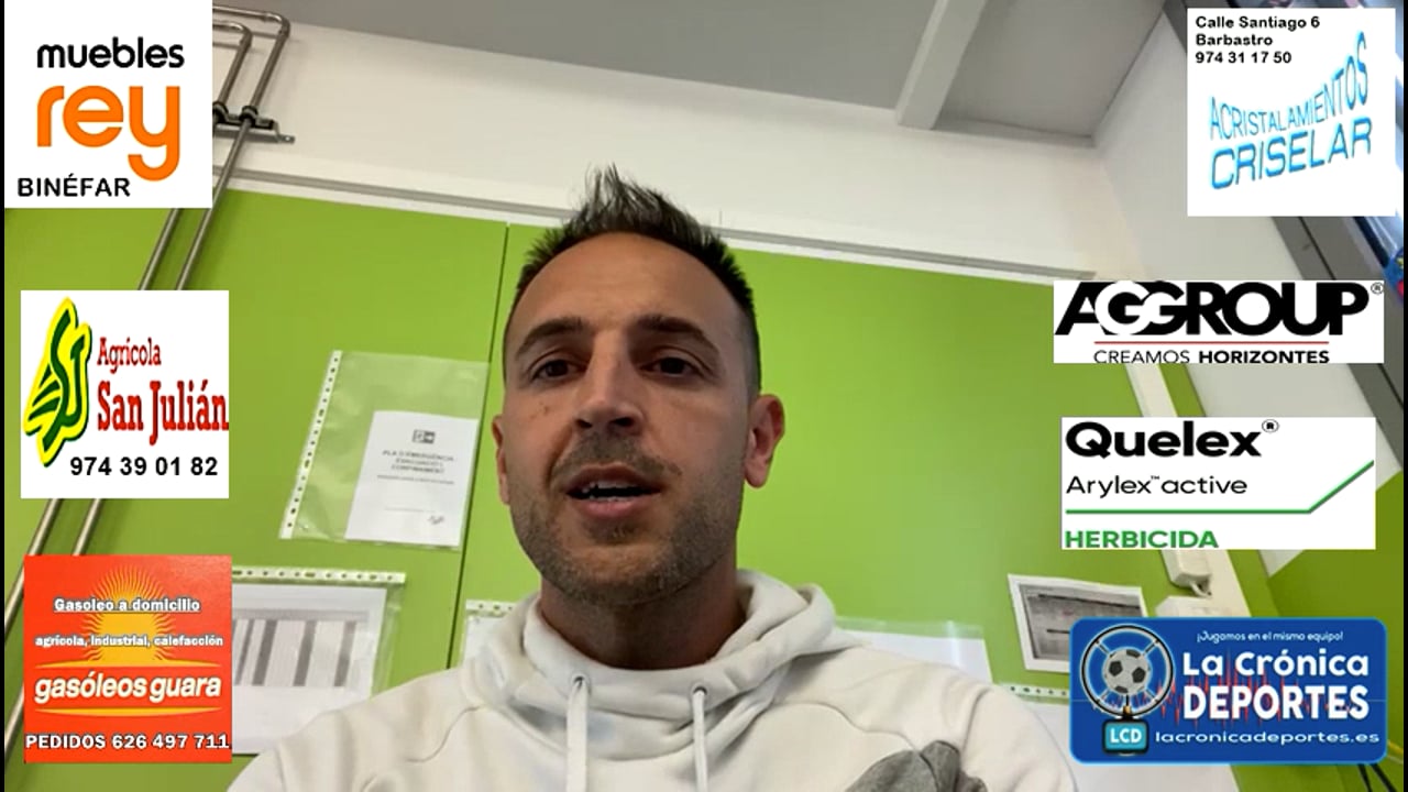 LA PREVIA / D. Aragón - CD Binéfar / DAVID GIMÉNEZ (Entrenador Binéfar) Jornada 27 / 3ª División