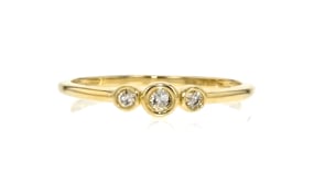 10 ct. t.w. Bezel-Set Diamond Trio Ring in 14kt Yellow Gold
