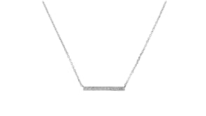 25 ct. t.w. Diamond Bar Necklace in Sterling Silver