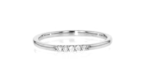 Diamond-Accented Ring in Sterling Silver