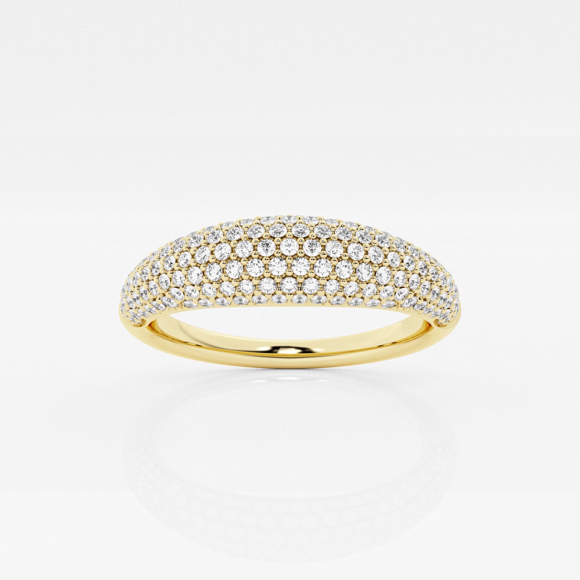 product video for näas Bombë 2/3 ctw Round Lab Grown Diamond Pave Fashion Band