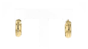 Italian 14kt Yellow Gold Huggie Hoop Earrings