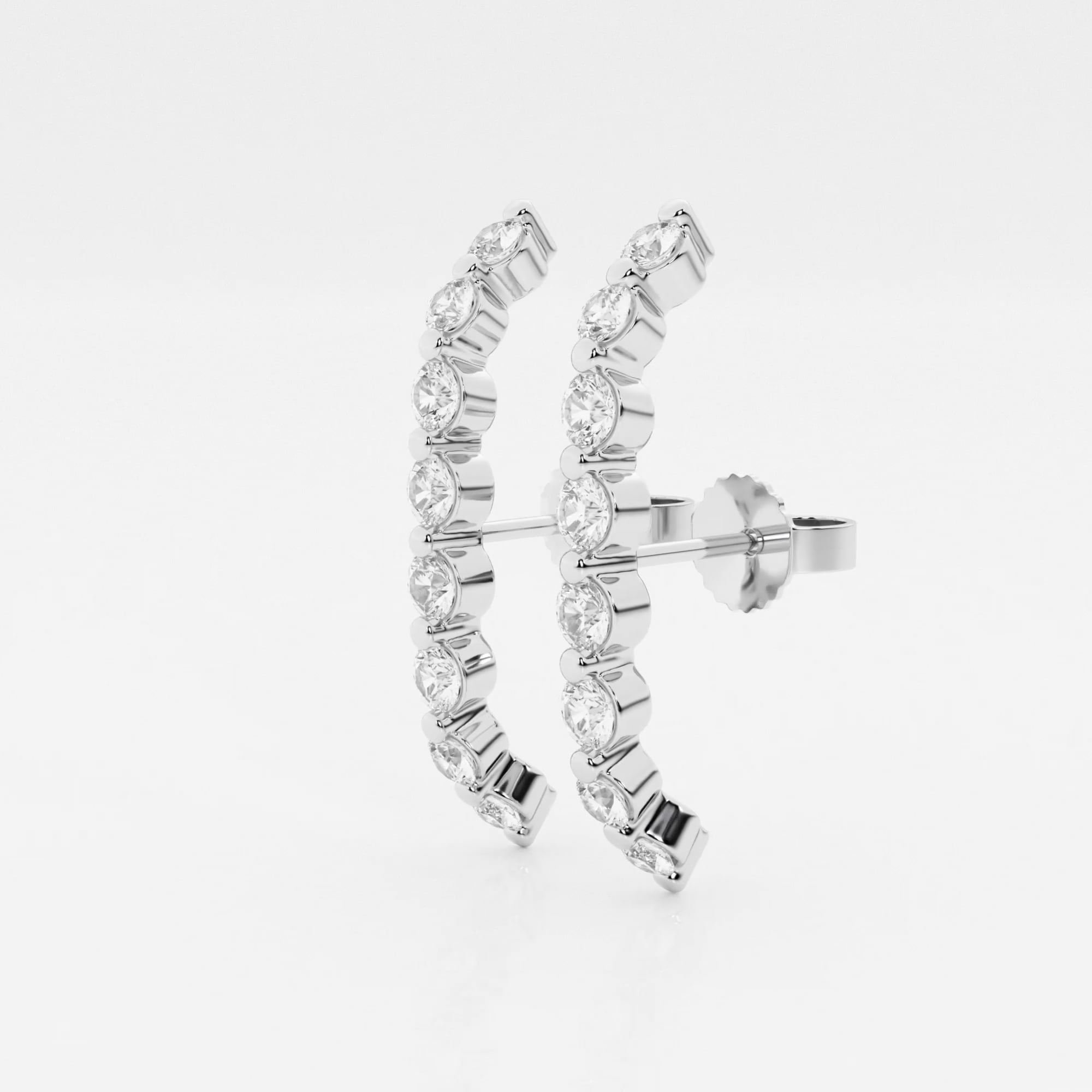 product video for näas Ethereal 3/4 ctw Round Lab Grown Diamond Suspender Earrings