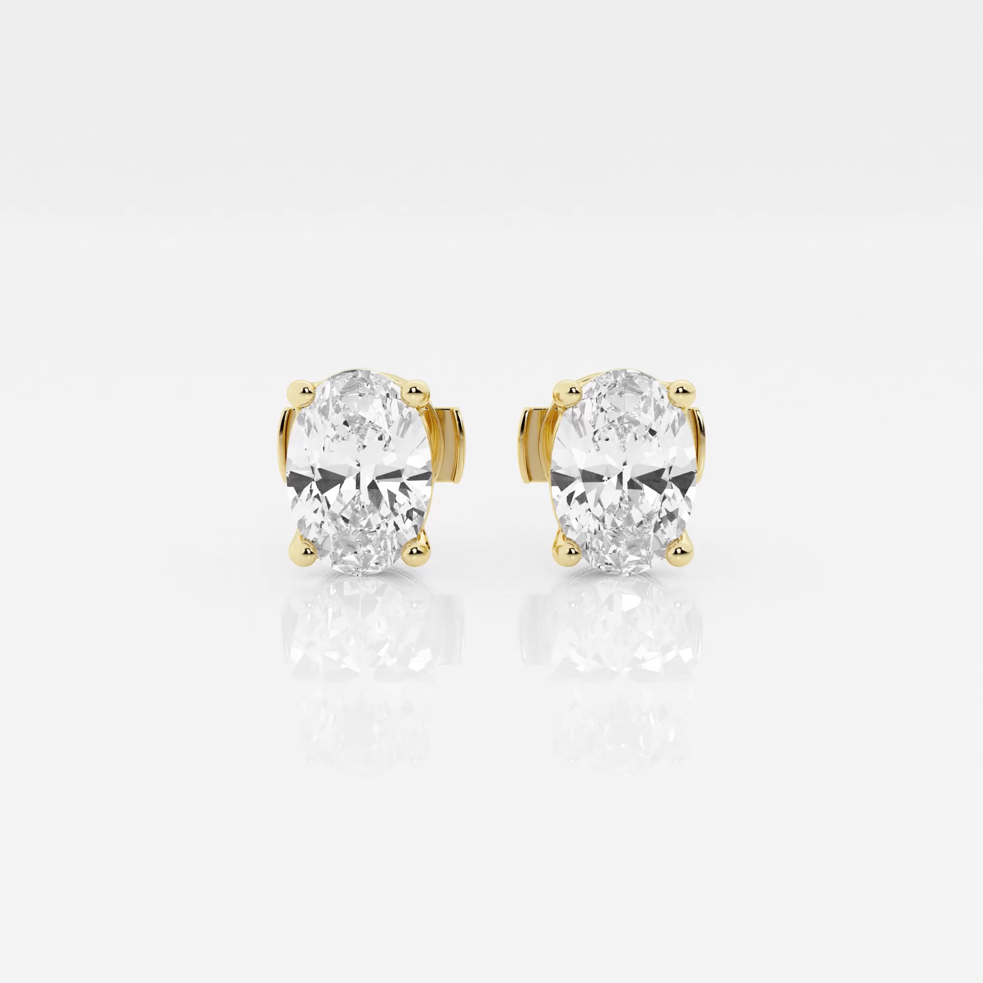 product video for näas Ethereal 2 ctw Oval Lab Grown Diamond Certified Stud Earrings