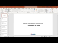 Python Programming Introduction