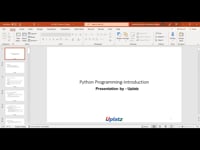 Python Programming Introduction