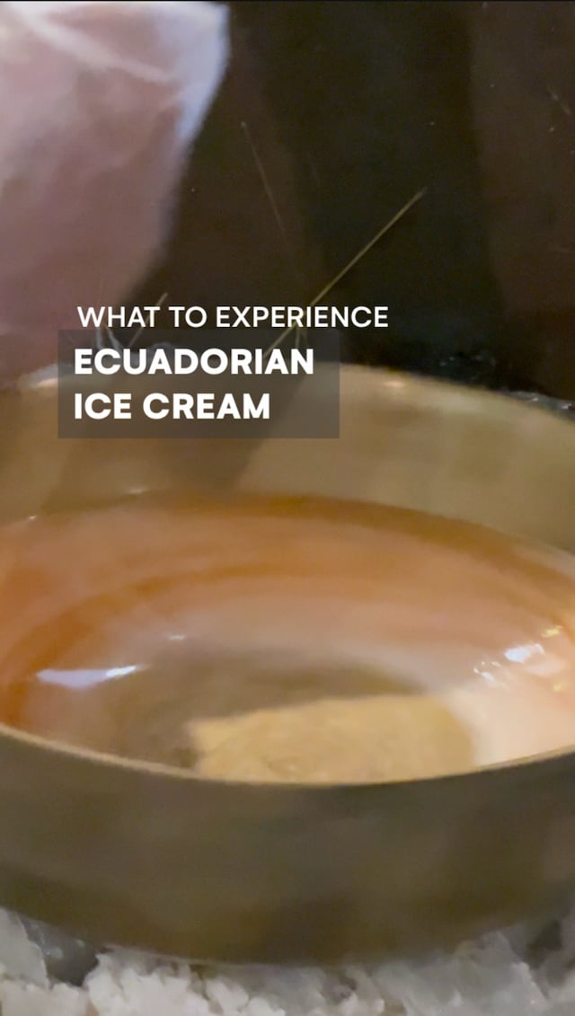 Making Ecuadorian Ice Cream - What to do in Quito - Ecuador