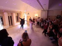 Dancing on Clouds & 4m high sparklers