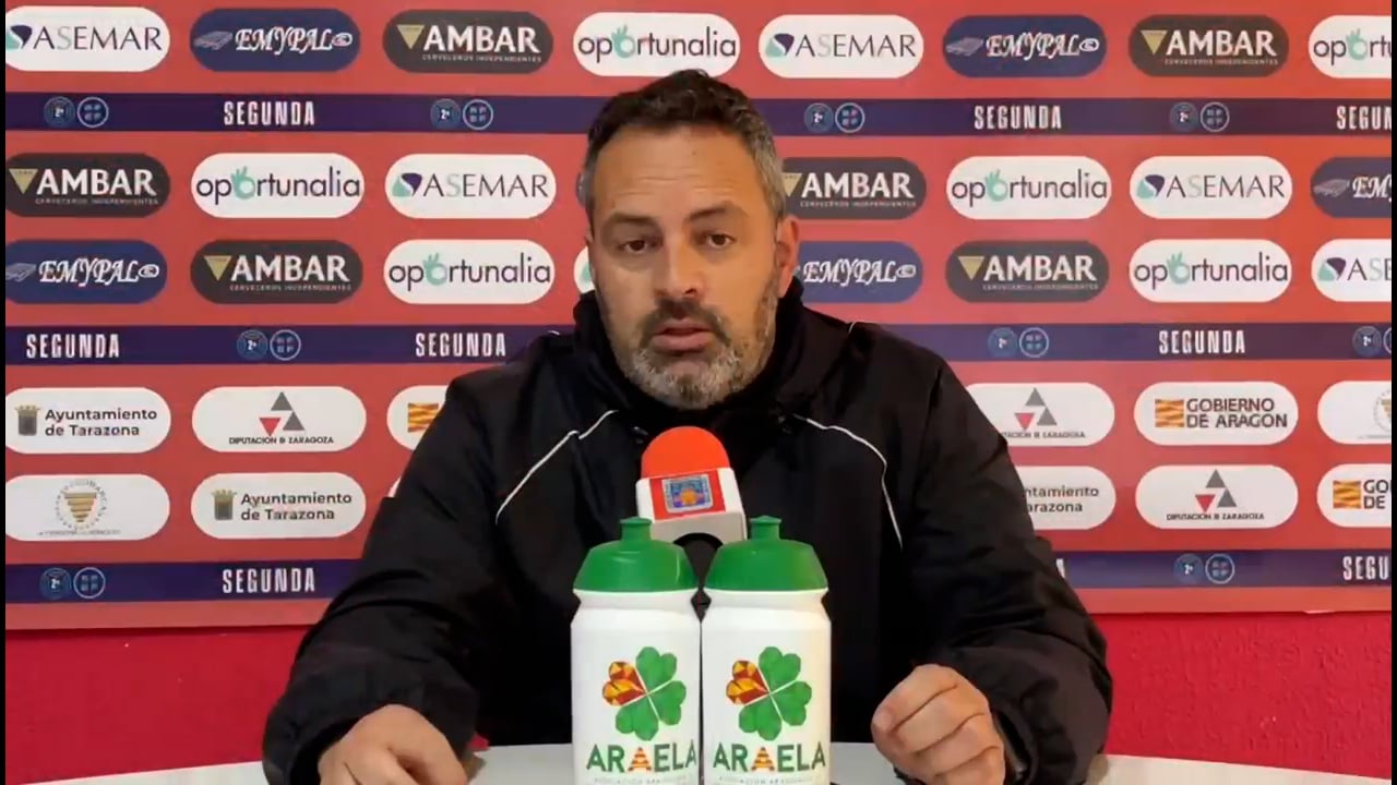 LA PREVIA / Cerdanyola FC - SD Tarazona / DAVID NAVARRO (Entrenador Tarazona) J 25 / 2ª RFEF - Grupo 3 / Fuente: Facebook SD Tarazona