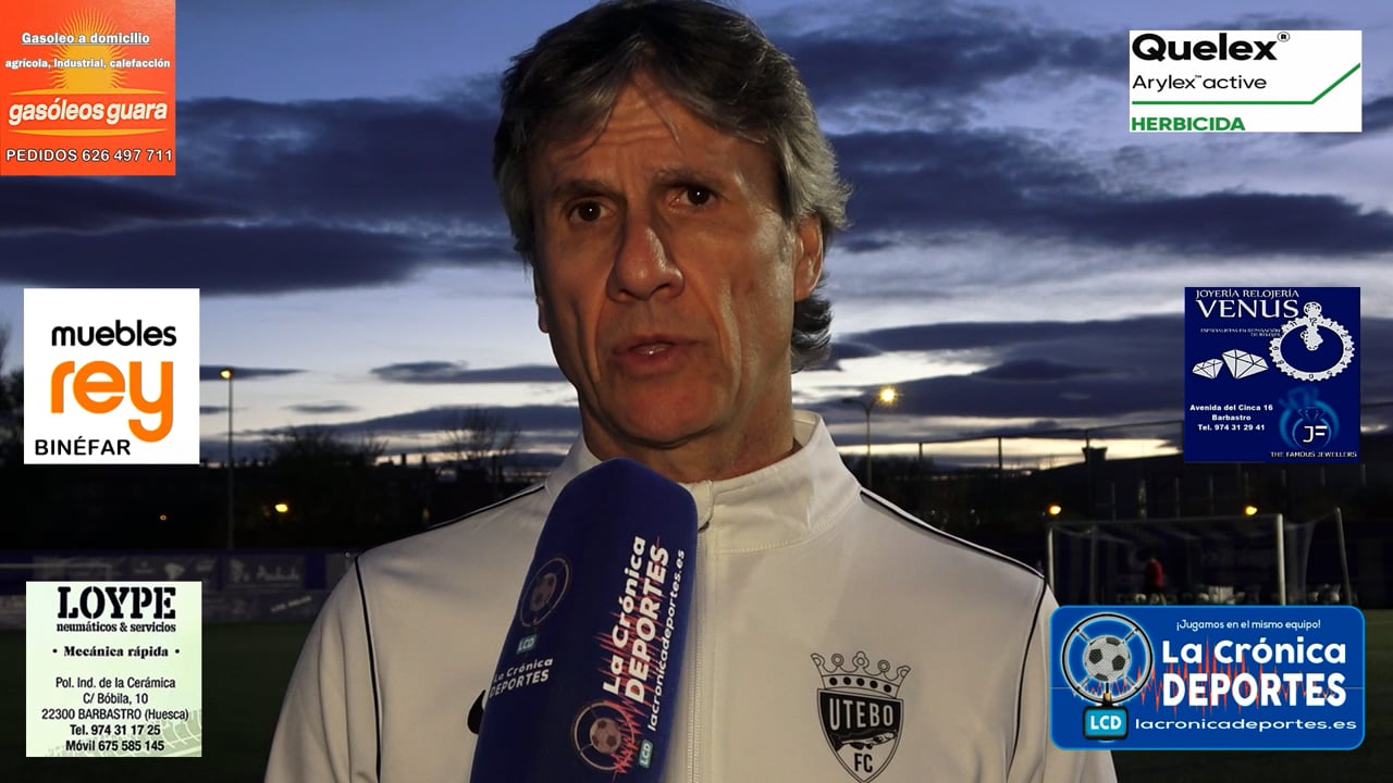 JUAN CARLOS BELTRÁN (Entrenador Utebo) CF Utebo 2-1 UD Barbastro / Jornada 27 / 3ª División