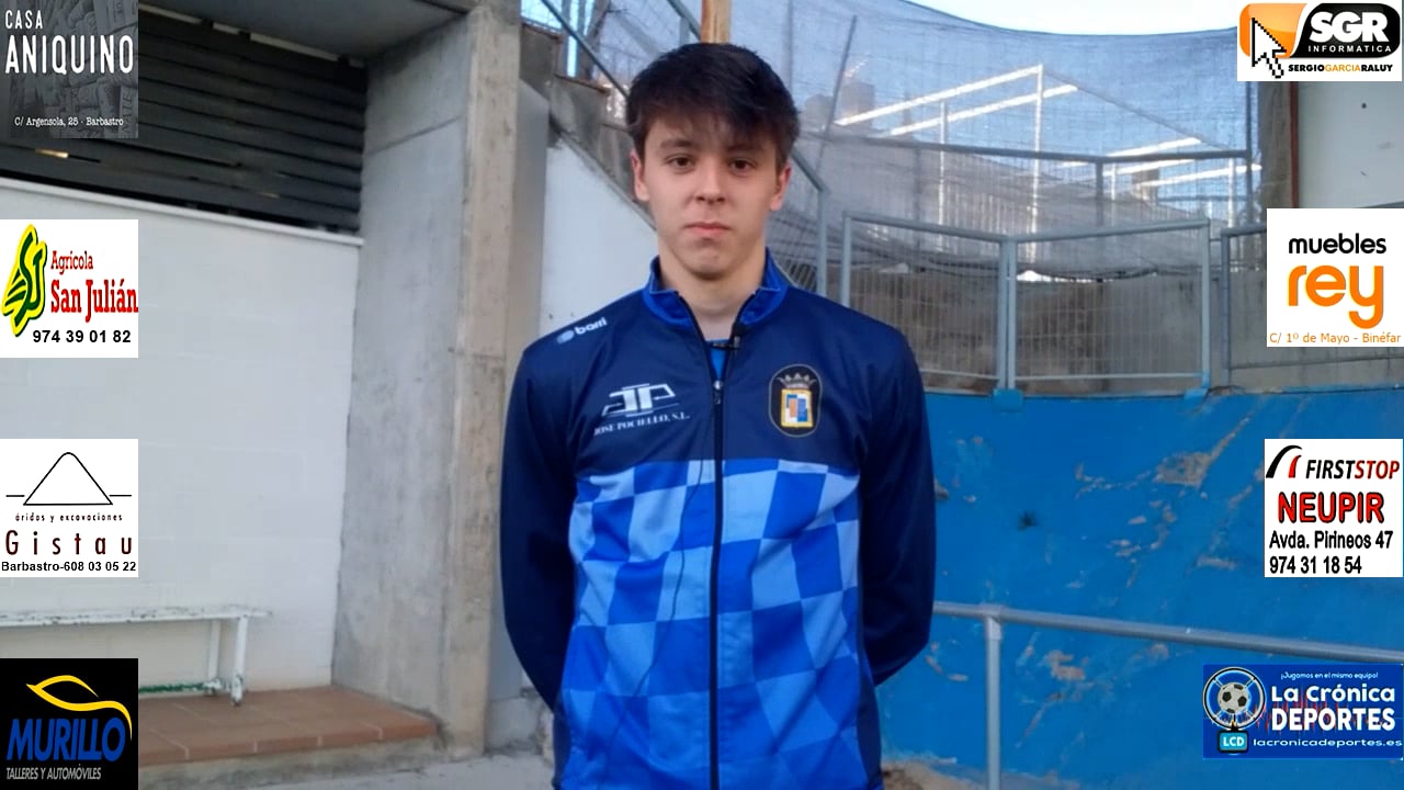 DAVID IGLESIAS (Jugador CDJ Tamarite) CDJ Tamarite 2-1 Sabiñánigo / Jornada 24 / Preferente - Gr1