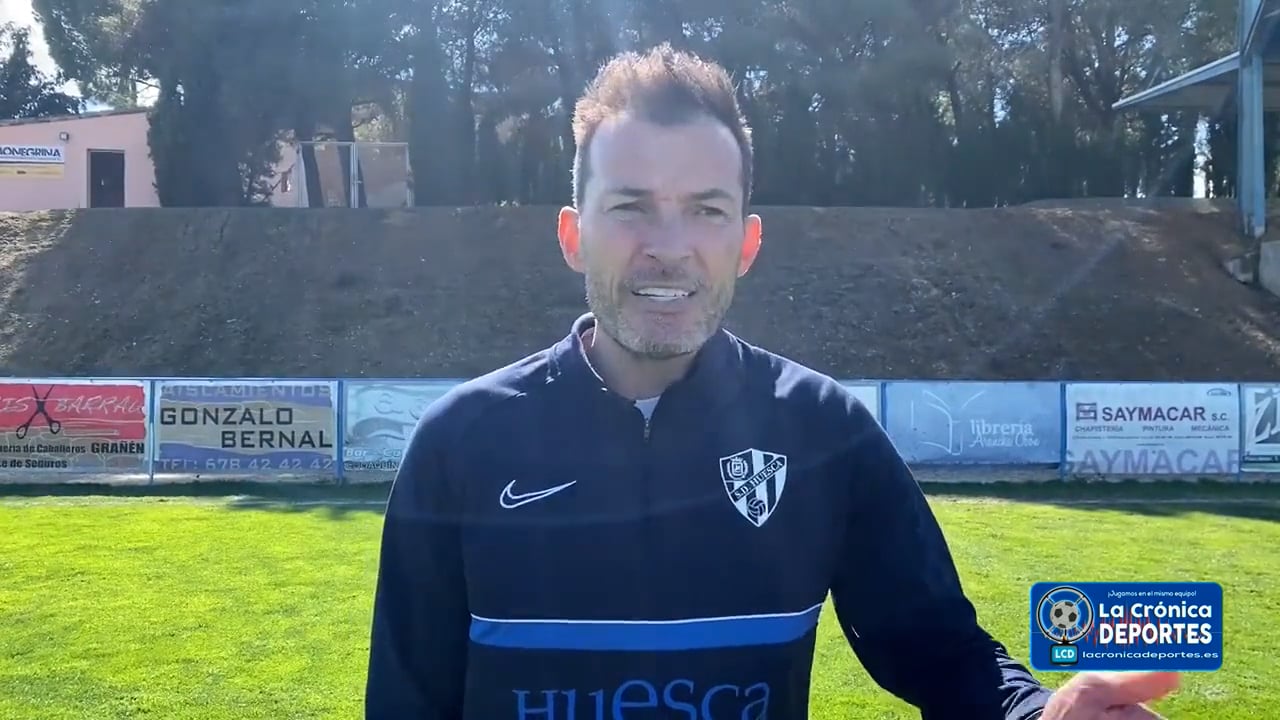 DANI ASO (Entrenador Huesca B) SD Huesca B 3-3 CD Badalona / J 25 / 2ª RFEF - Grupo 3 / Fuente: Twitter SD Huesca B