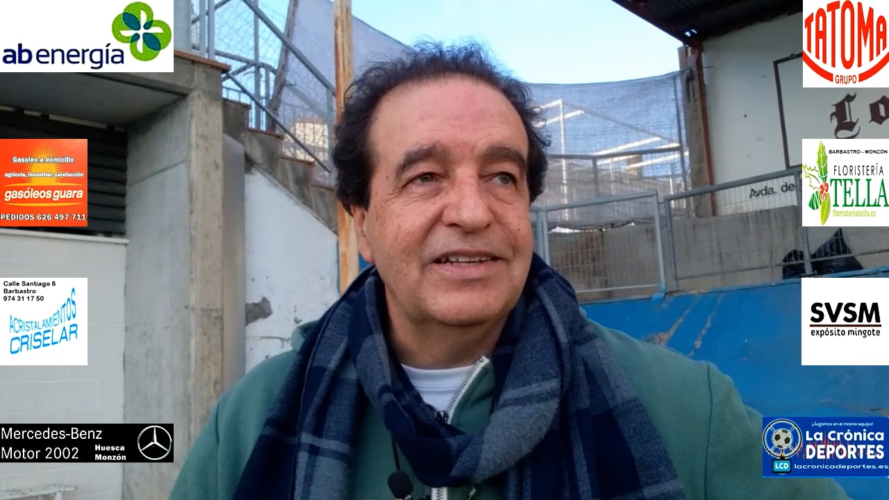 FÉLIX JIMÉNEZ (Entrenador CDJ Tamarite) CDJ Tamarite 2-1 Sabiñánigo / Jornada 24 / Preferente - Gr1