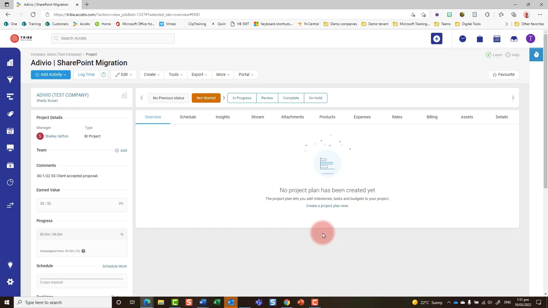 creating a project plan on Vimeo