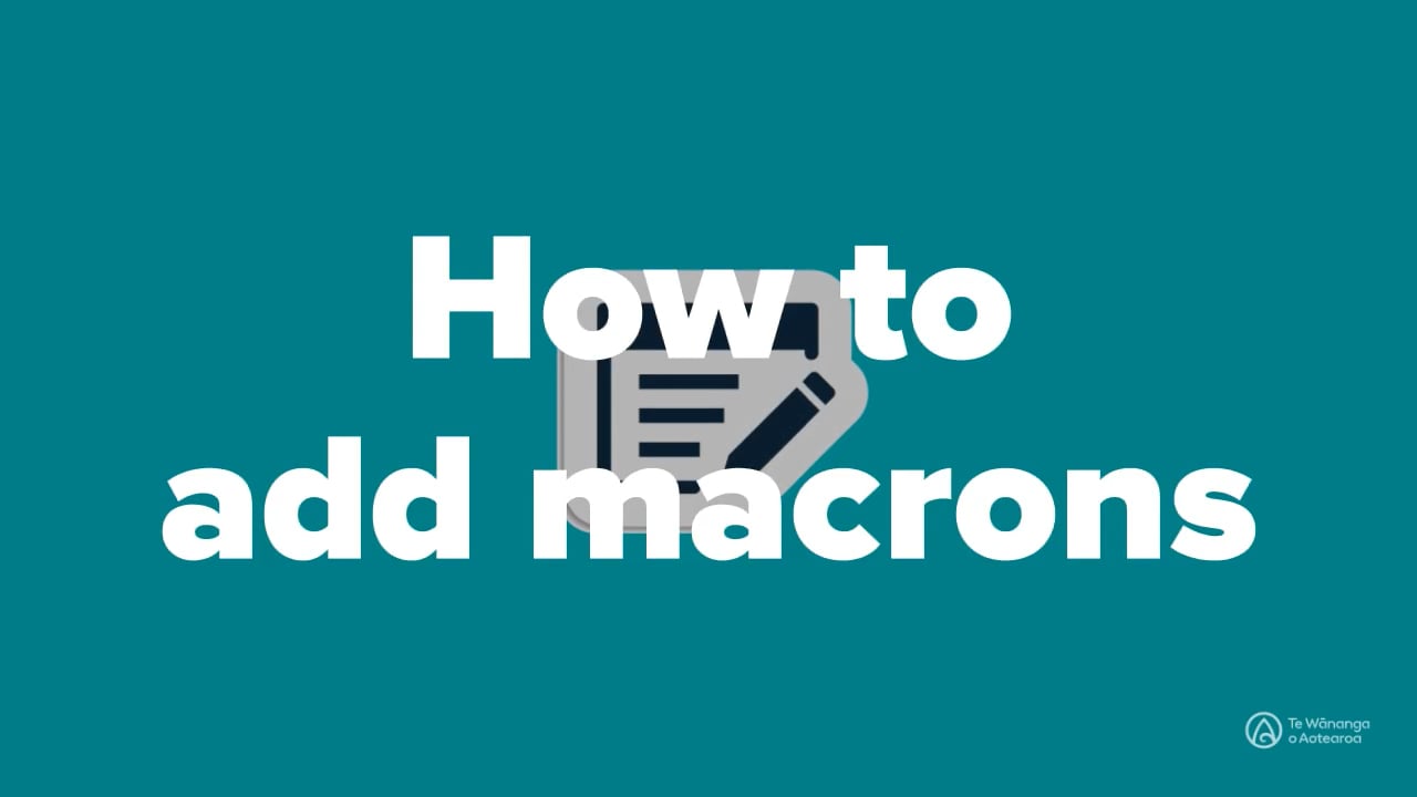 How to add macrons on vimeo