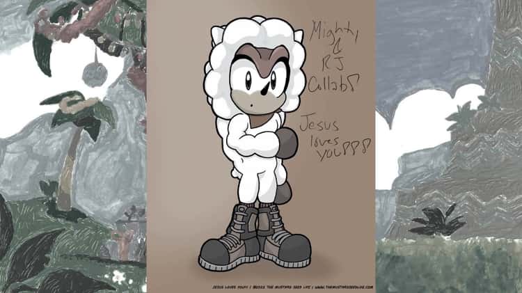 FANART Sonic the Hedgehog: Mighty the Armadillo & RJ the Alpaca
