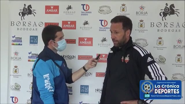 DANI GONZÁLEZ (Entrenador Calamocha) SD Borja 0-1 CF Calamocha / Jornada 27 / 3ª División