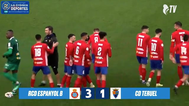 (RESUMEN y GOLES) Espanyol B 3-1 CD Teruel / J 25 / 2ª RFEF - Grupo 3 / Fuente: YouTube CD Teruel