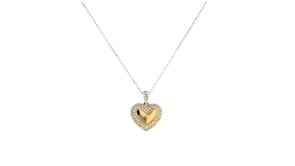 15 ct. t.w. Diamond Heart Pendant Necklace in 14kt Yellow Gold