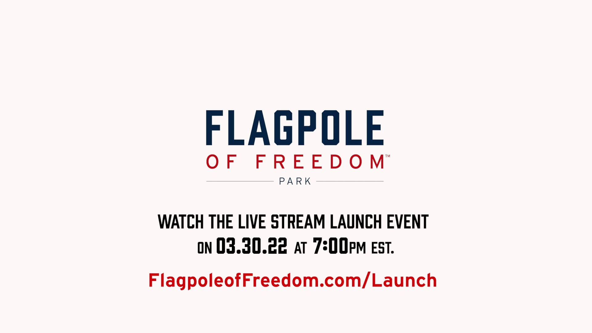 Flagpole of Freedom™ Park Launch Invitation on Vimeo