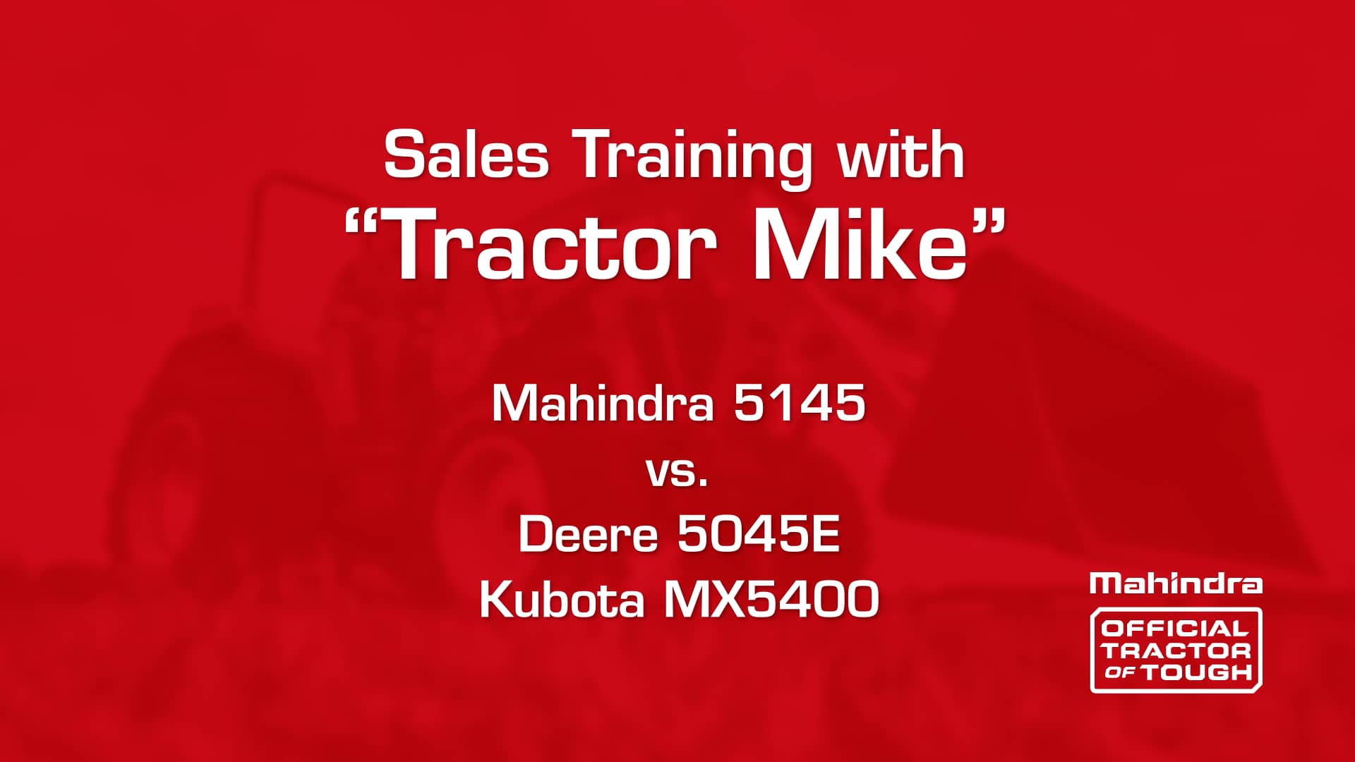 Tractor Mike_Mahindra 5145 vs John Deere 5045E Kubota MX5400.mp4 on Vimeo