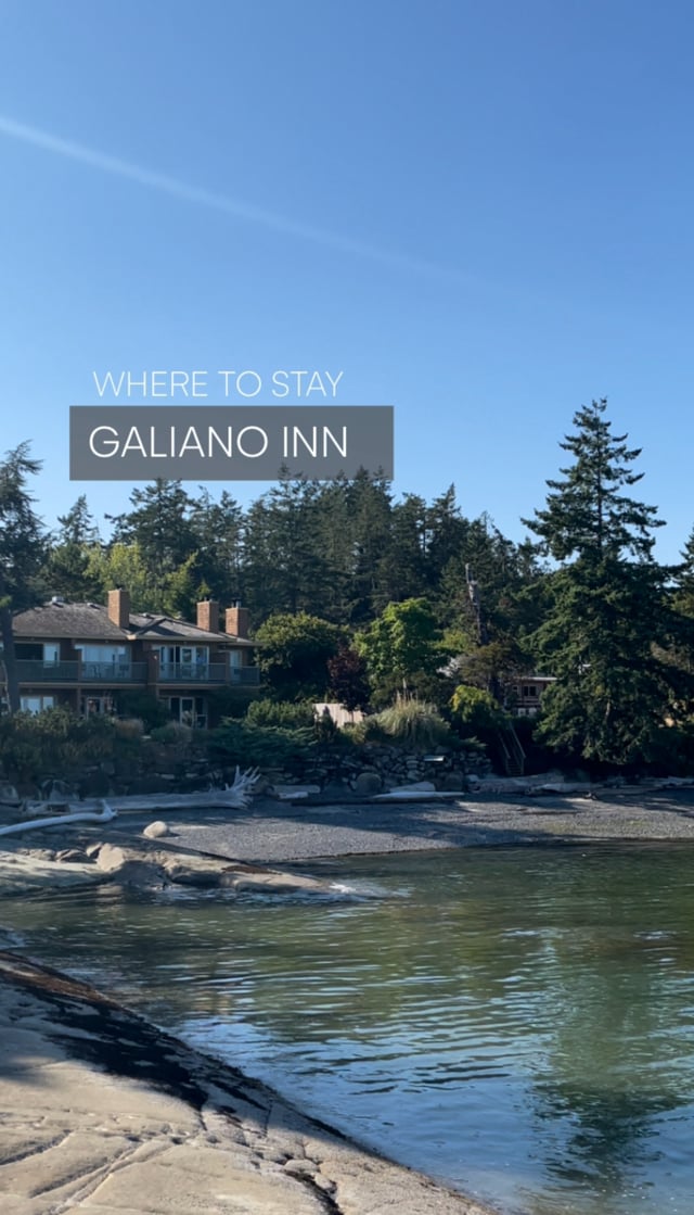 Where to Stay on Galiano Island -BC - Canada - Galiano Inn + Spa