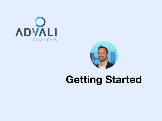 Advali Analysis - Getting started webinar
