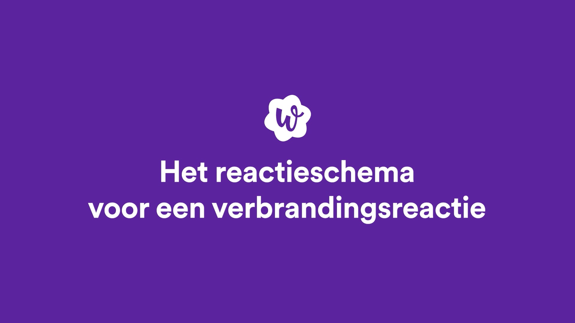 Volledige en onvolledige verbranding/ De brander StudyGo