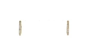 20 ct. t.w. Diamond Inside-Outside Huggie Hoop Earrings in 14kt Yellow Gold