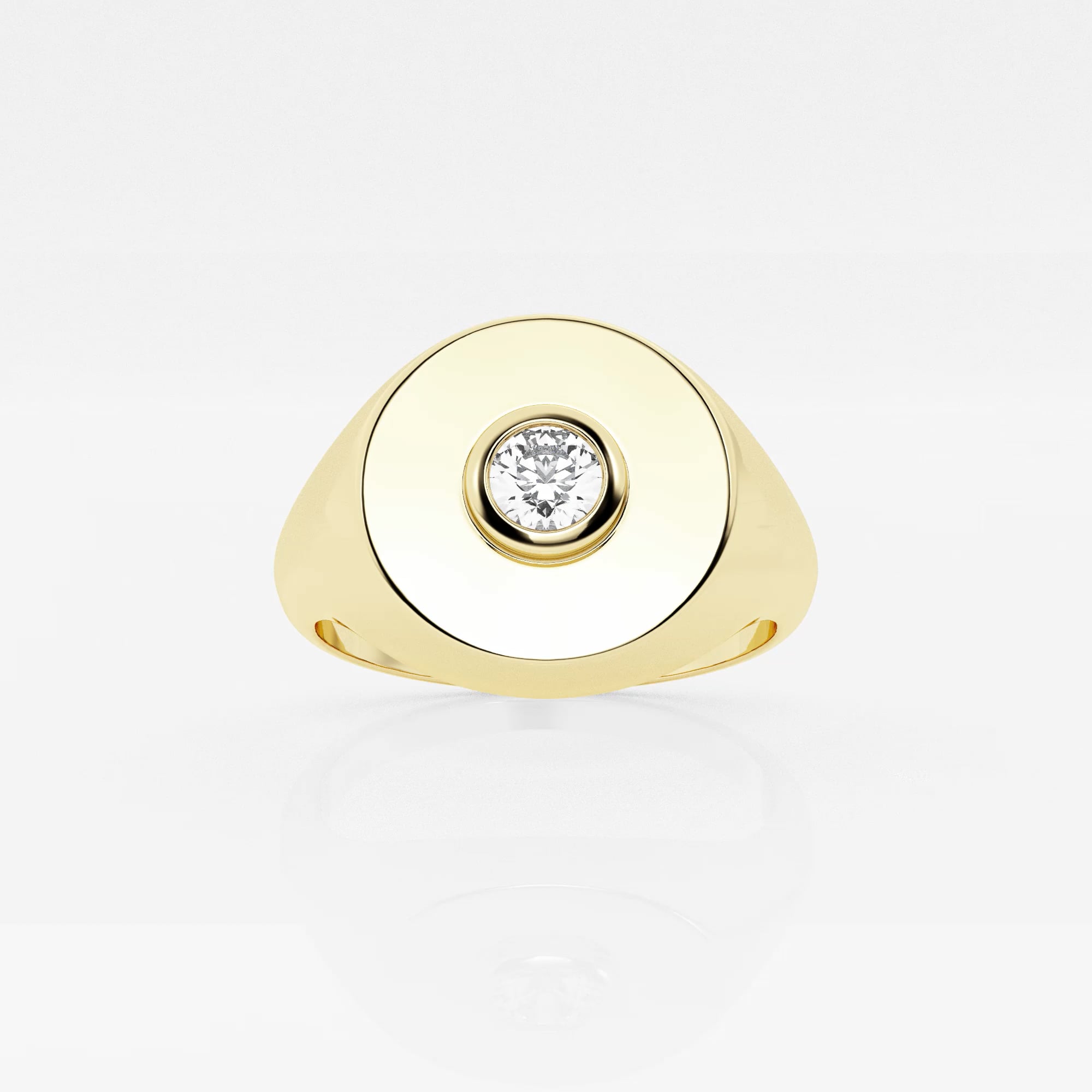 product video for näas Defining 1/6 ctw Round Lab Grown Diamond Signet Ring