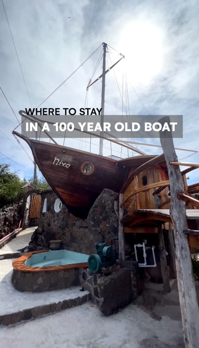 Stay on a 100 year old boat in the Galápagos