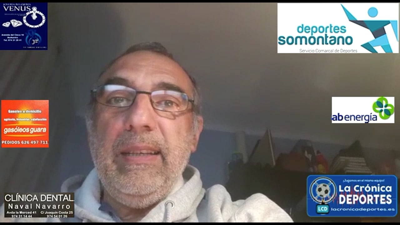 XAVI GÓMEZ (Secretario UDB y Coordinador Barbastro Somontano) UDB Somontano 5-3 AT Albelda / Jornada 18 / 2ª Regional Gr 2-1