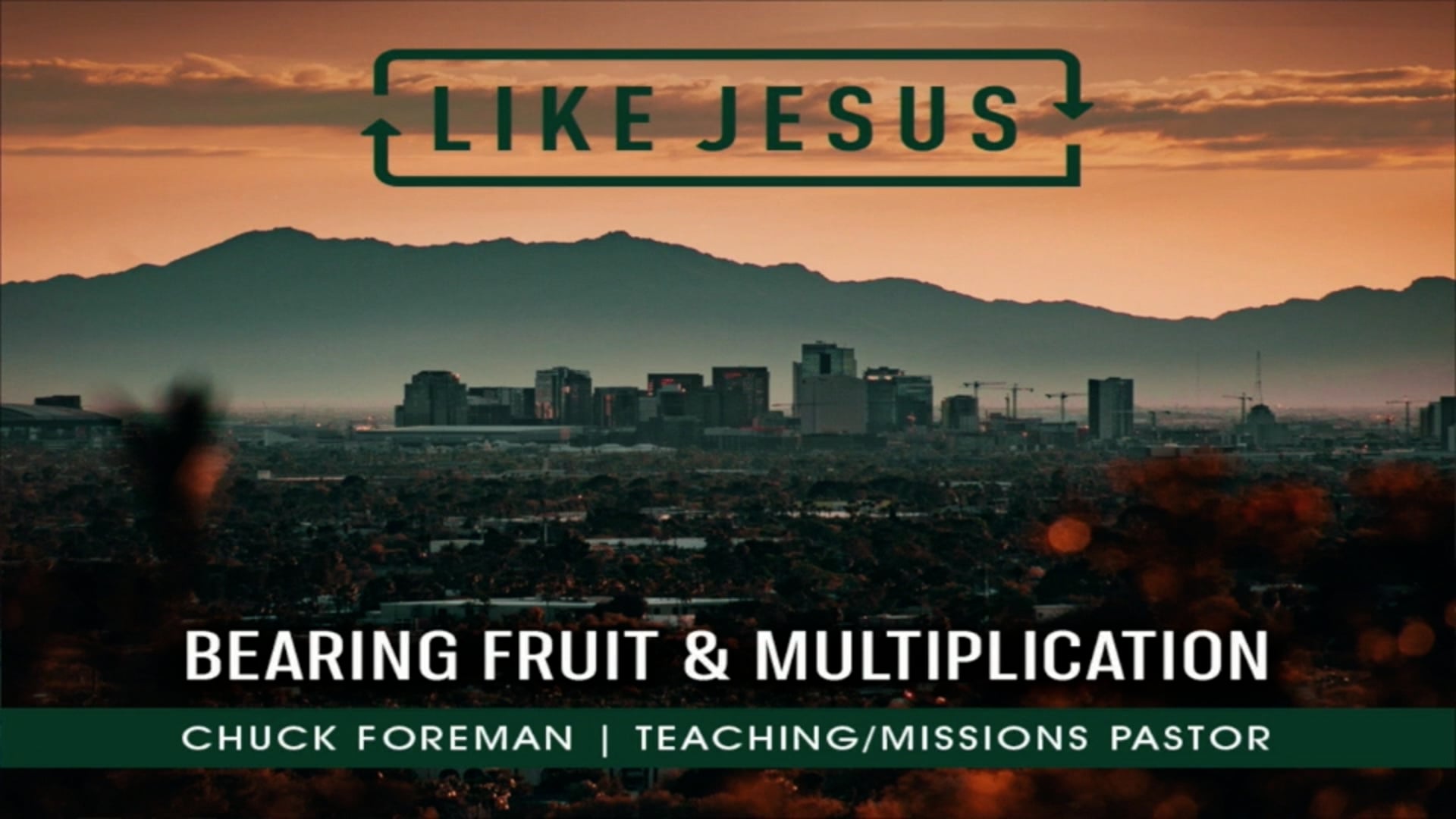 Bearing Fruit and Multiplication