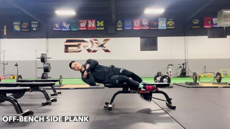 Bench discount plank exercise