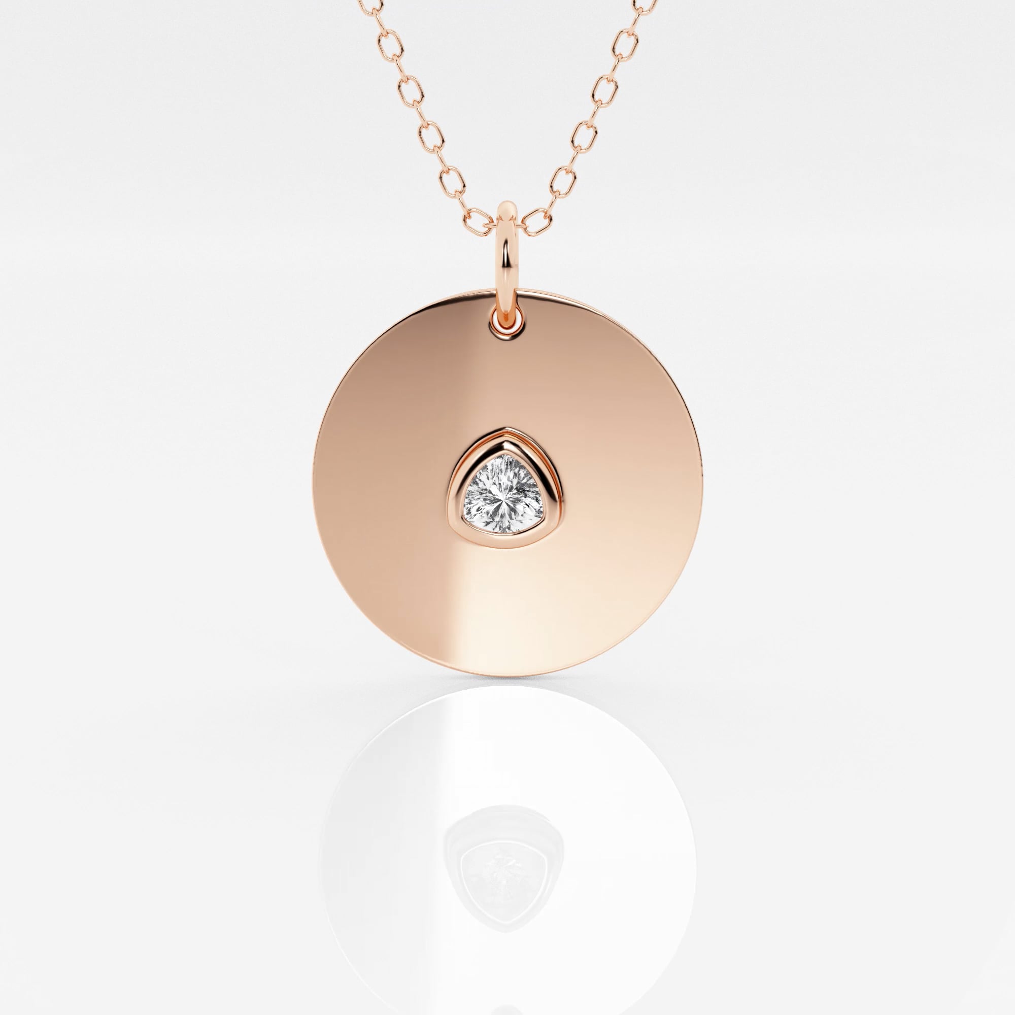 product video for näas Defining 1/6 ctw Trillion Lab Grown Diamond Medal Fashion Pendant with Adjustable Chain