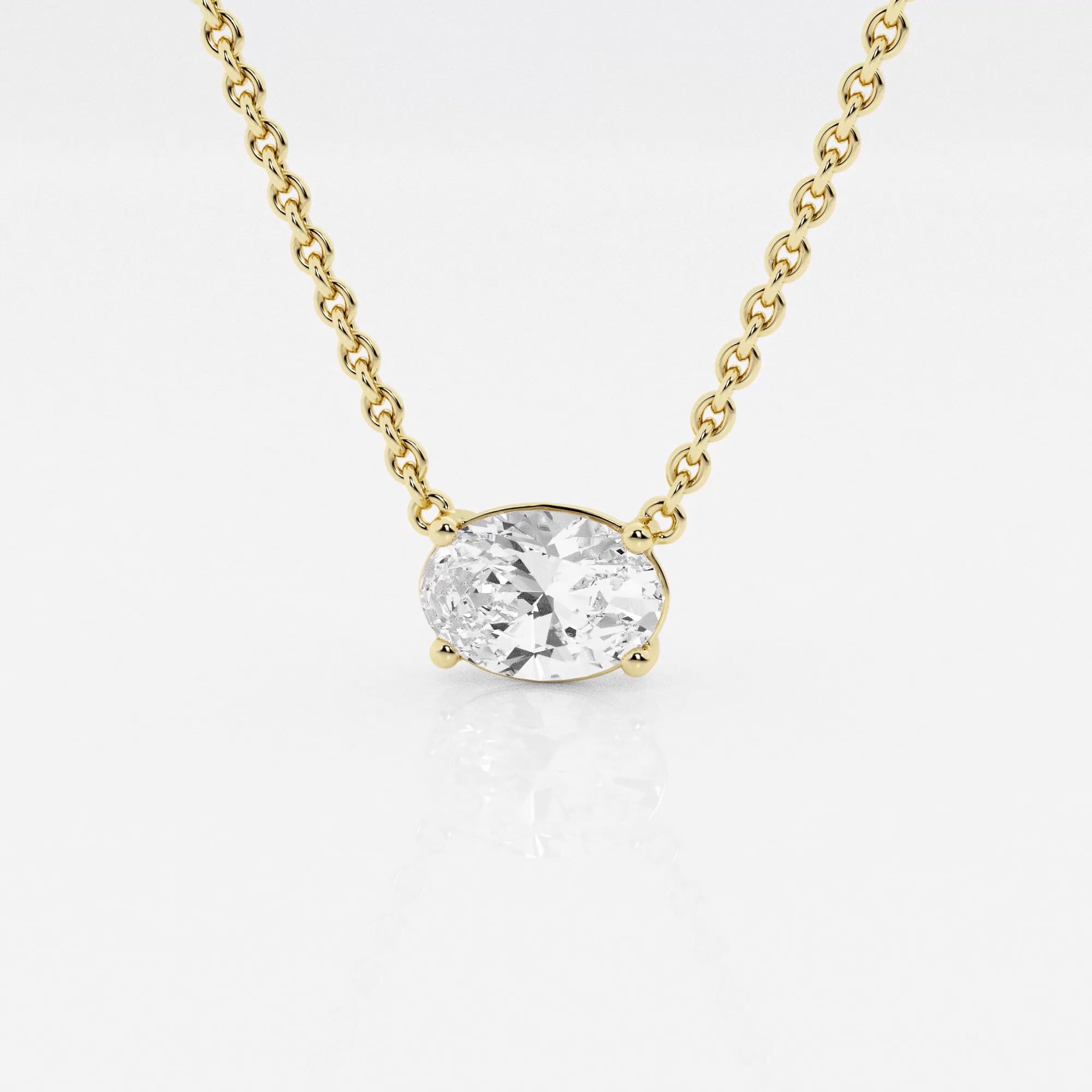 product video for näas Ethereal 1 ctw Oval Lab Grown Diamond Solitaire Pendant with Adjustable Chain