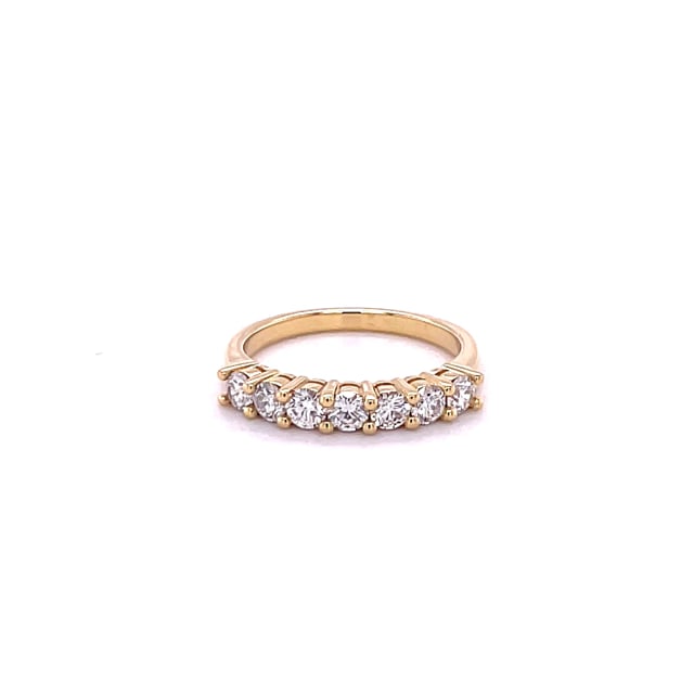 0.70 carat diamond eternity ring in yellow gold