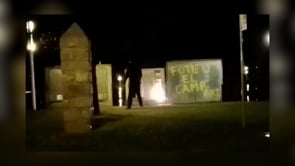 Actes vandàlics contra el Mercadona de l'Escala