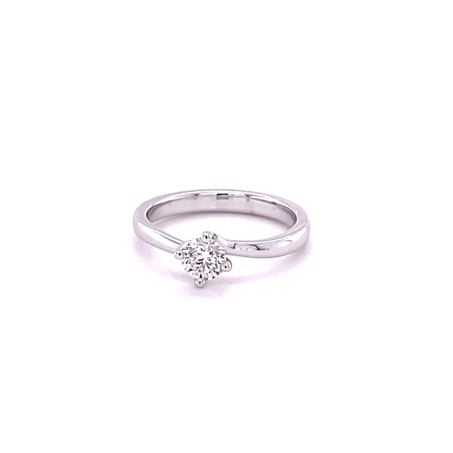 0.50 karaat diamanten solitaire ring in wit goud