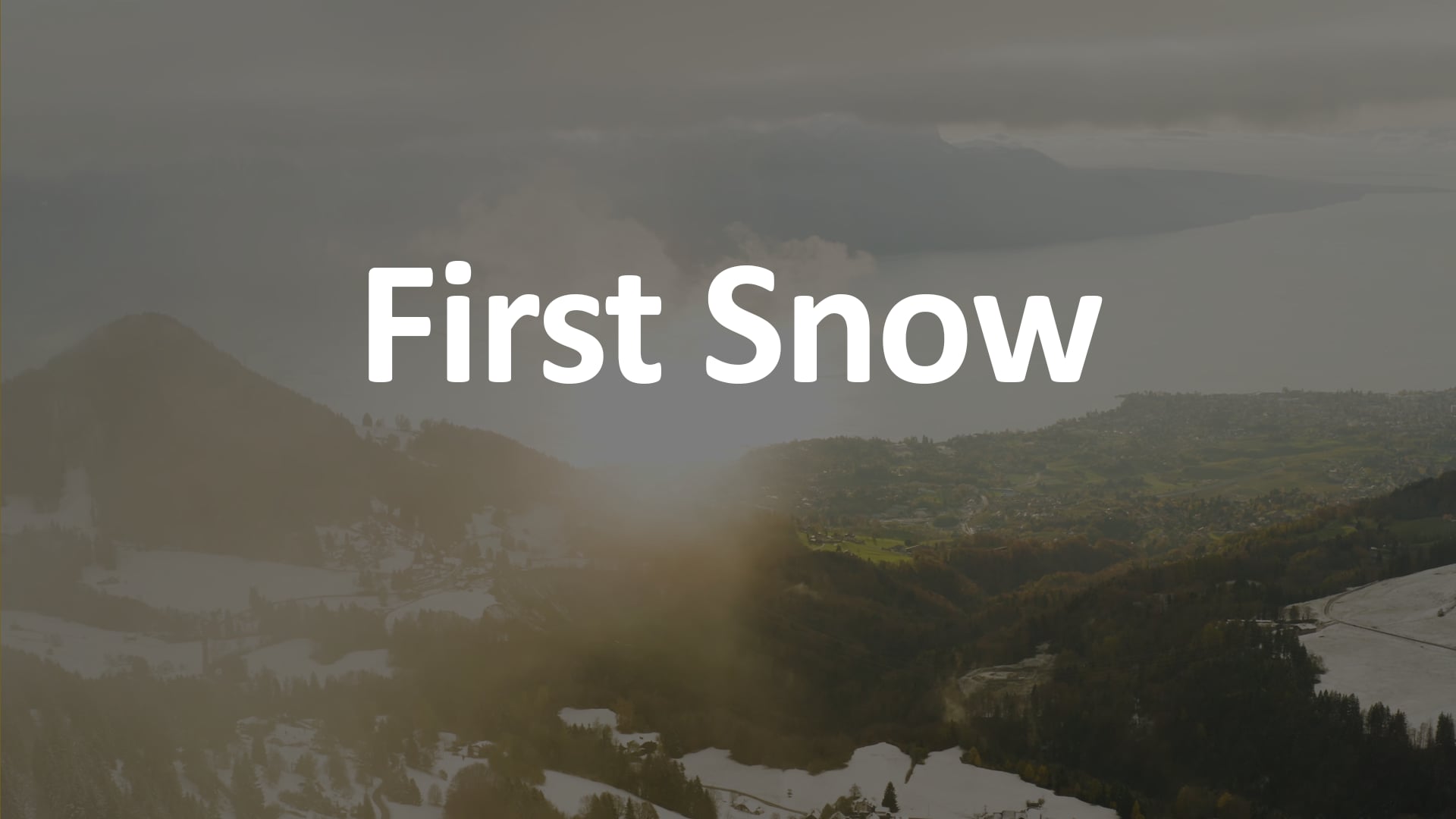 Vidéo de drone : First Snow