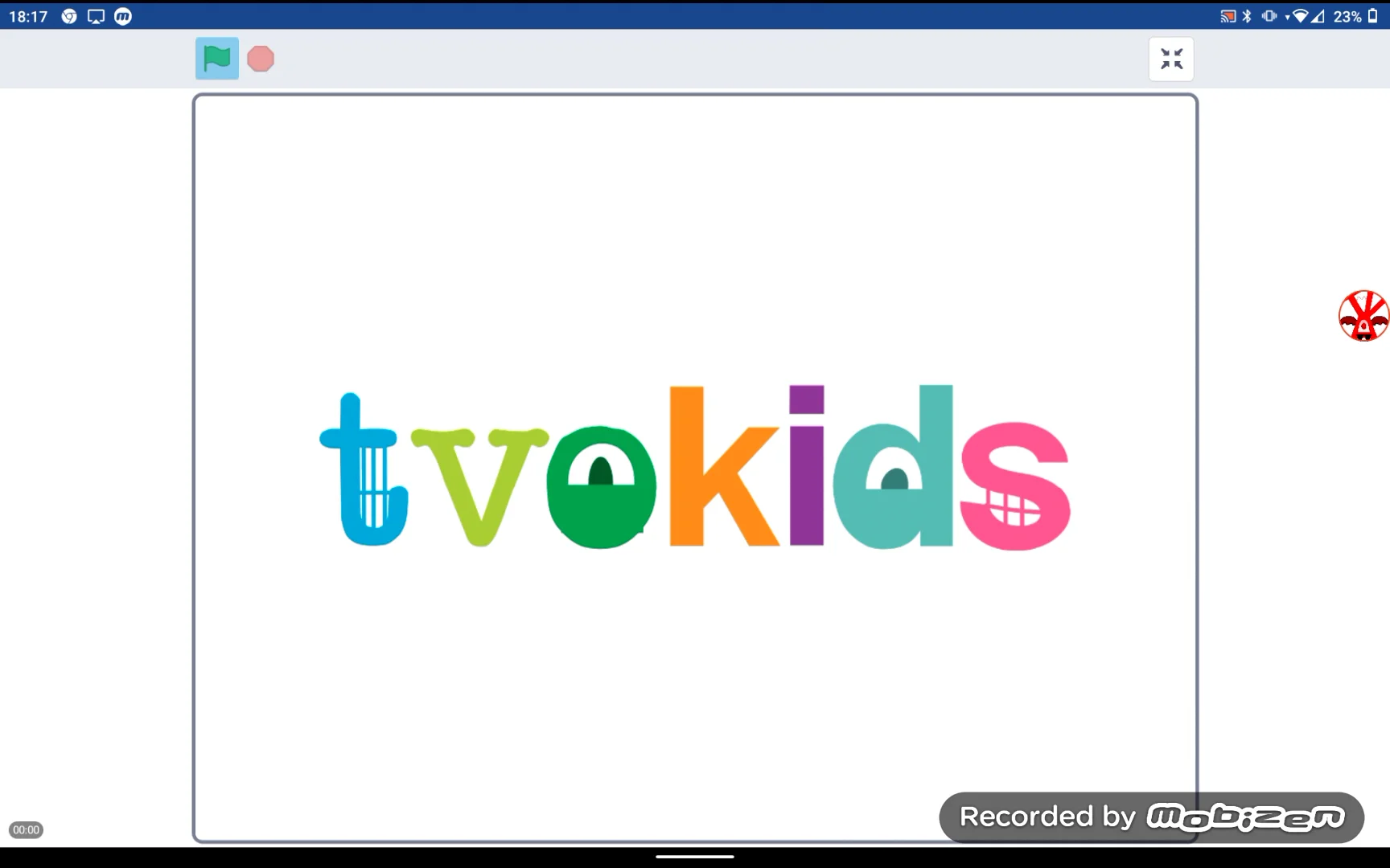 Aiden's tvokids logo bloopers 2 Take 12: K I D AND S Uppercase on