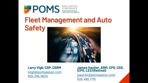 Fleet Management and Auto Safety video