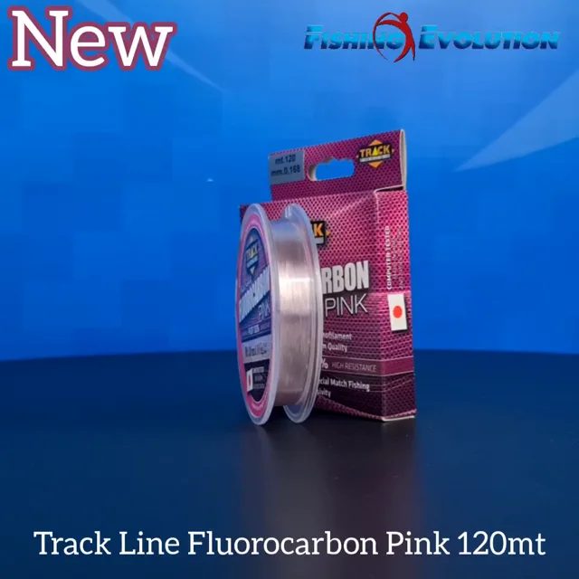 Track Line Fluorocarbon Pink 100% P.V.D.F. 120 mt. in Fili da pesca