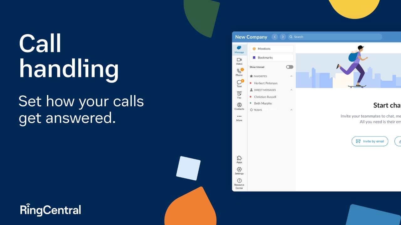 Call handling in the RingCentral desktop app