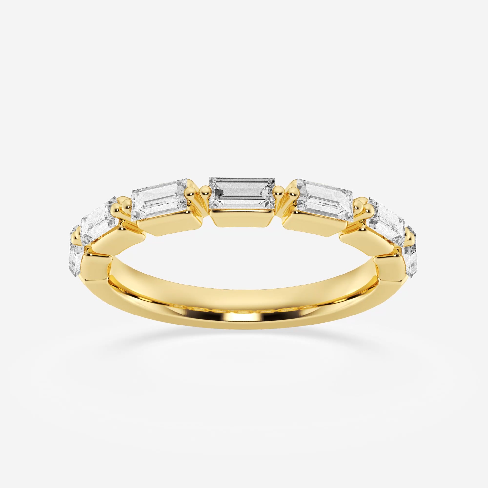 product video for 3/4 ctw Baguette Lab Grown Diamond Floating Fashion Ring