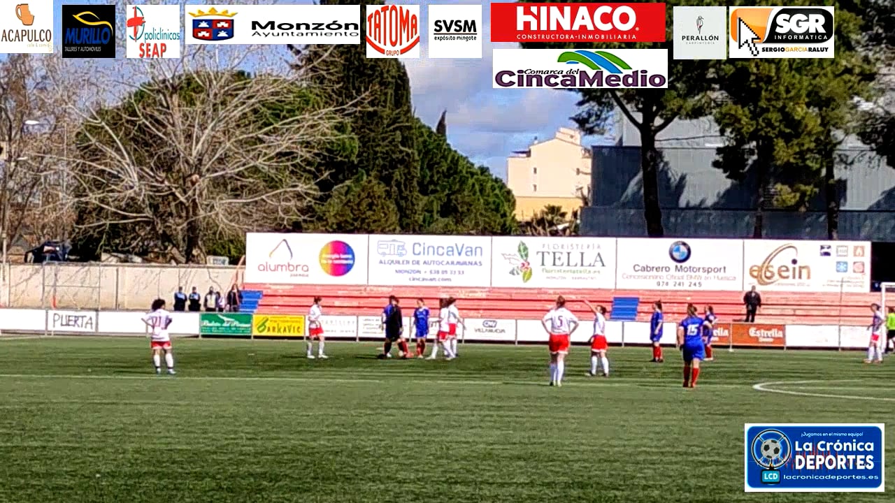 FÚTBOL FEMENINO 1ª ARAGONESA CIUDAD DE MONZÓN-0-3-VALDEFIERRO